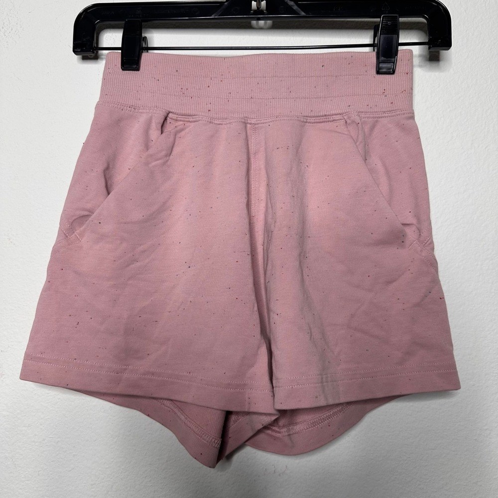 Lululemon Scuba High-Rise French Terry Pink Speckle XS